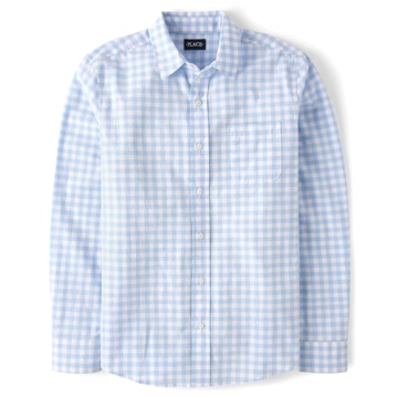 Stylish Long Sleeve Button Up Shirt for Family Matching