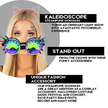 Steampunk Goggles for Cosplay and Festivals - Unique Design