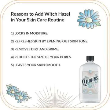 Quinn’s Alcohol Free Witch Hazel with Aloe Vera 16 Ounce Unscented