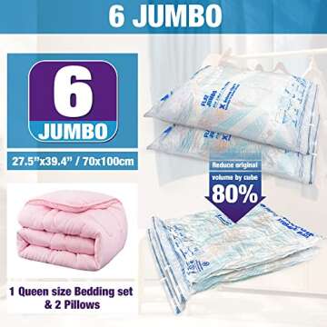 Space Saver Vacuum Storage Bags for Bedding & Clothes