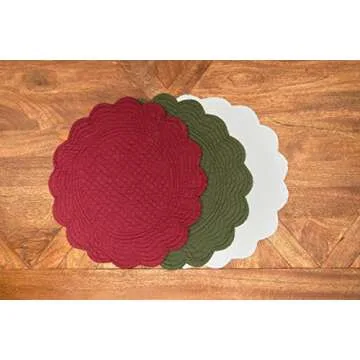 Elegant C&F Home Reversible Cotton Placemat Set of 6