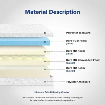 Olee Sleep Full Mattress Gel Infused for Comfort and Support