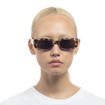 AIRE CERES Rectangular Unisex Sunglasses in Cookie Tort