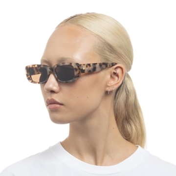 AIRE CERES Rectangular Unisex Sunglasses in Cookie Tort