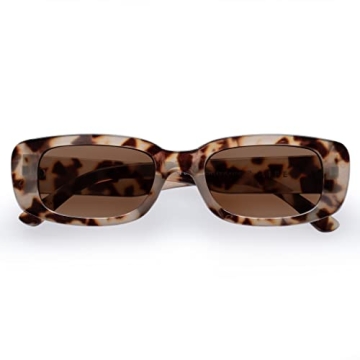 AIRE CERES Rectangular Unisex Sunglasses in Cookie Tort