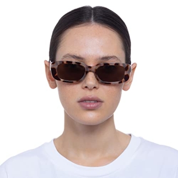 AIRE CERES Rectangular Unisex Sunglasses in Cookie Tort