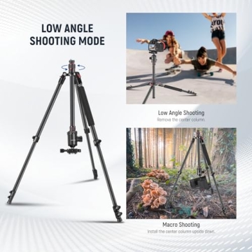 NEEWER 77" DSLR Tripod Monopod with Panoramic Ball Head