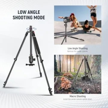 NEEWER 77" DSLR Tripod Monopod with Panoramic Ball Head