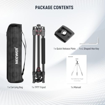 NEEWER 77" DSLR Tripod Monopod with Panoramic Ball Head