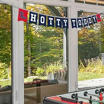 College Flags & Banners Co. Ole Miss String Pennant Banner Flags - Blue