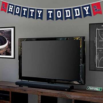 College Flags & Banners Co. Ole Miss String Pennant Banner Flags - Blue