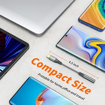 USB C to 3.5mm Adapter - JXMOX Compatible with iPhone & MacBook