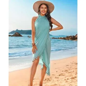 Eicolorte Stylish Cover Up Skirt for Summer Beach Fun