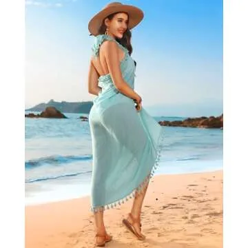 Eicolorte Stylish Cover Up Skirt for Summer Beach Fun