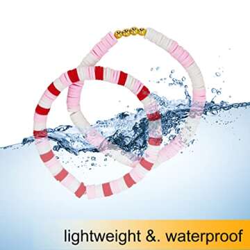 MIIIM Red Clay Bracelet Kit - Heishi Beads & Charms