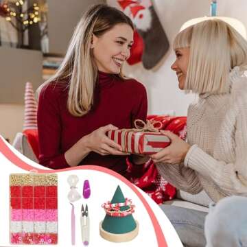 MIIIM Red Clay Bracelet Kit - Heishi Beads & Charms