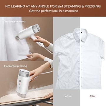 Newbealer 1200W Travel Steamer Lightweight Wrinkle Remover