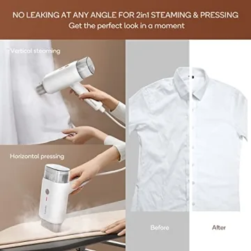 Newbealer 1200W Travel Steamer Lightweight Wrinkle Remover