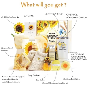 Sunflower Care Package for Women | Unique Gift Box