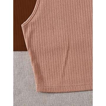 Milumia Women's Pack Ribbed Knit Mock Neck Sleeveless Tank Top