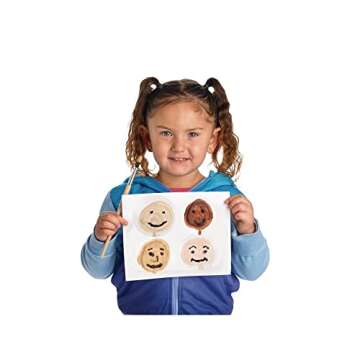 Multicultural Colors Like Me Tempera Paint - 6 Colors, Easy-squeeze 2-ounce bottles, kids paint portraits and figures in tones they can relate to