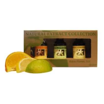 Bakto Flavors Natural Orange Extract Pack of 3 for Baking