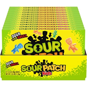 SOUR PATCH KIDS Soft & Chewy Candy 12-Pack for All Ages