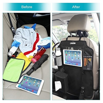 Oasser Seat Back Protector with Storage and Tablet Holder