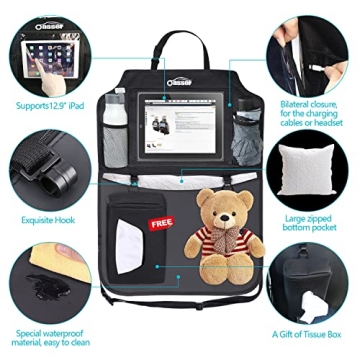 Oasser Seat Back Protector with Storage and Tablet Holder