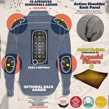 Stylish Hooded Biker Shirt Great for Riding and Casual Wear