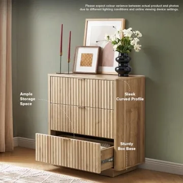 Mopio Brooklyn 3 Drawer Dresser Modern Safe Storage