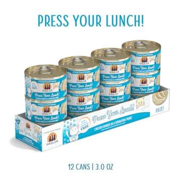 Weruva Wet Cat Food, Press Your Lunch with Chicken Pate, 3oz Can, Pack of 12