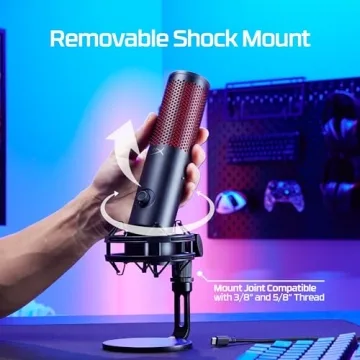 HyperX QuadCast 2 USB Microphone for Gamers and Podcasters