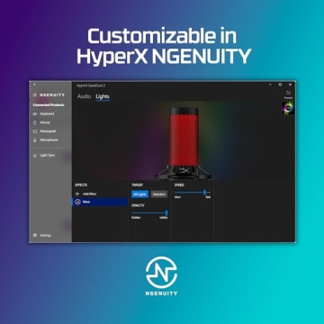 HyperX QuadCast 2 USB Microphone for Gamers and Podcasters