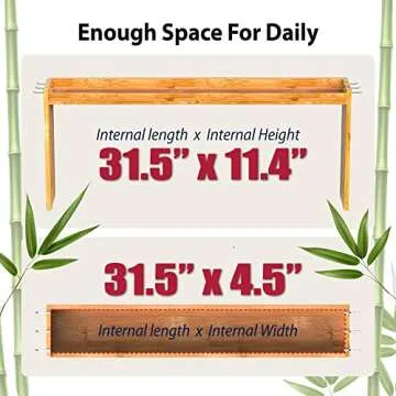 Elegant IIIOIIIA Bamboo Spice Shelf for Your Kitchen