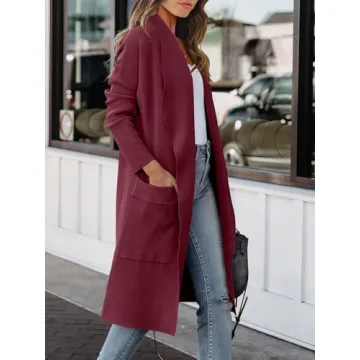 Stylish ANRABESS Women's Long Cardigan for Fall Fashion