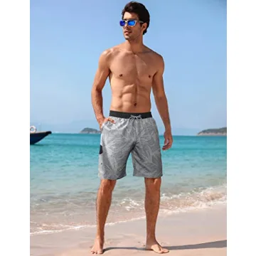 Men's Quick Dry Swim Trunks by BOJIN