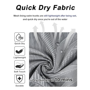 Men's Quick Dry Swim Trunks by BOJIN