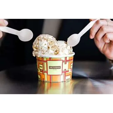 Gmark 4" Mini Wooden Spoons 100 ct, Biodegradable Compostable Birchwood (100pcs/bag) GM1042A