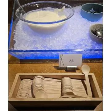 Gmark 4" Mini Wooden Spoons 100 ct, Biodegradable Compostable Birchwood (100pcs/bag) GM1042A