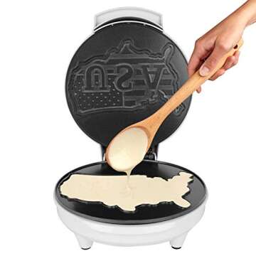 Patriotic USA Waffle Maker for Fun Breakfasts