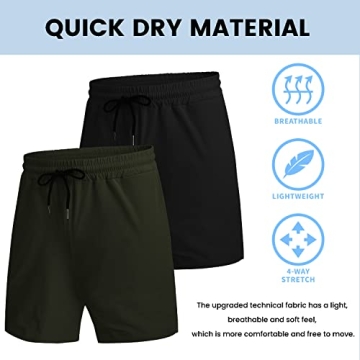 Shop COOFANDY Men's Quick Dry Gym Workout Shorts Online
