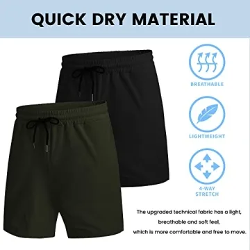 Shop COOFANDY Men's Quick Dry Gym Workout Shorts Online