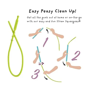 Premium 9” Softy Silicone Straws for Smoothies and More