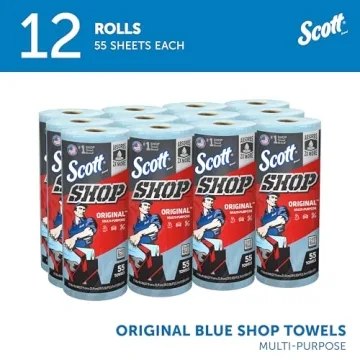 Scott Shop Towels Original Blue for All Tasks - 660 Count
