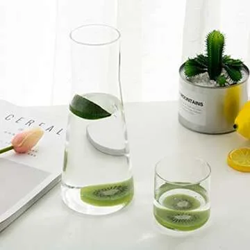 Elegant Nightstand Water Carafe Set by NDSWKR for Hydration