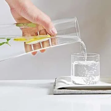 Elegant Nightstand Water Carafe Set by NDSWKR for Hydration