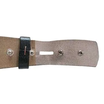 F&L CLASSIC Belt for buckle men Snap on Strap Full Grain One Piece Leather no buckle,1 1/2" Wide, Made in USA, 1288 Black size 32-XX