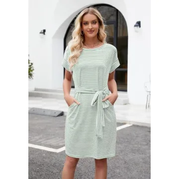 Stylish MEROKEETY Women's Summer Midi Dress in Mint