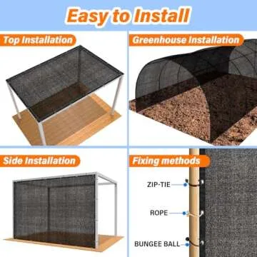 JOJOLEE 70% Sun Shade Cloth for Outdoor Comfort